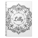 Recherche de mandala de notes carnets Monochrome