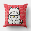 Recherche de maneki neko coussins Japonais
