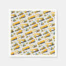 Recherche de camion jaune serviettes De fête d'anniversaire