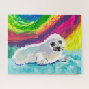 Recherche de bébé phoque puzzles Neige