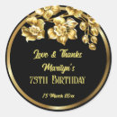 Recherche de fleur noire autocollants Anniversaire
