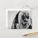 Recherche de crâne noir et blanc cartes postales Effrayant