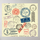 Recherche de timbre poste de date Vintage