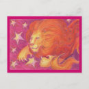 Recherche de lion feu cartes postales Leo