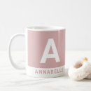 Recherche de couleurs modernes tasses Monogramme