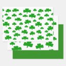 Recherche de shamrock papier cadeau Motif