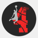 Recherche de joueur de basket autocollants Morceau