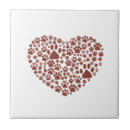 Recherche de motif de coeur carreaux Empreintes de pattes
