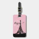 Recherche de tour eiffel paris france bagages étiquettes Girly