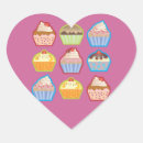 Recherche de coeur chocolat autocollants Rose
