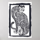 Recherche de dessin tigre posters Antique