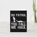Recherche de patrouille vœux cartes Ski