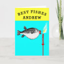 Recherche de drôle pêcheur anniversaire cartes dessin animé