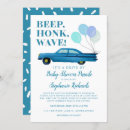 Recherche de vintage car baby shower invitations Bleu