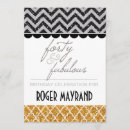 Recherche de rayures de chevron invitations Élégant