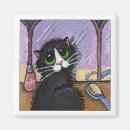 Recherche de mauvais chat magnets Noir