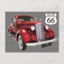 Recherche de voitures anciennes cartes postales Route 66