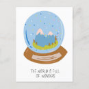Recherche de voyage dans le monde cartes postales Globe