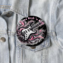 Recherche de guitare badges Blanc
