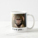 Recherche de singe mignon tasses Babouin