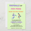 Recherche de pom pom 13x18 invitations Cheerleader