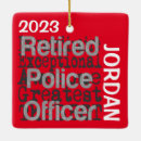 Recherche de officier de police ornements Retraité