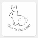 Recherche de suivez le lapin blanc Mignon