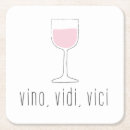Recherche de amateur vin de dessous de verres Rose