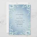 Recherche de bleu givré invitations Floral