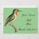 Recherche de oiseau de vol invitations Enregistrer la date