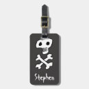 Recherche de jolly roger bagages étiquettes Crâne et os croisés