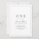 Recherche de minimalist 1ans anniversaire invitations Pour elle