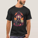 Recherche de sorcière mignonne tshirts Noir