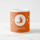 Recherche de silhouette de sorcière tasses Lune