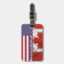 Recherche de drapeau canadien bagages étiquettes Patriotique