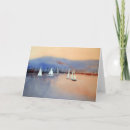 Recherche de bateau vœux cartes Coucher du soleil