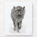 Recherche de loup sauvage tapis souris Neige