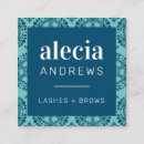 Recherche de bleu turquoise foncé cartes visite Élégant