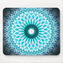 Recherche de lotus bleu tapis souris Mandala