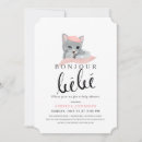 Recherche de cat baby shower invitations Rose