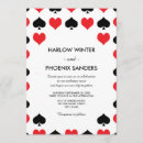 Recherche de casino mariage invitations Noir