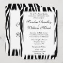 Recherche de motif de zèbre invitations Invités