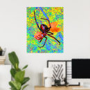 Recherche de araignée de veuve noire posters Rouge
