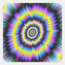 Recherche de couleurs psychédéliques autocollants Vert