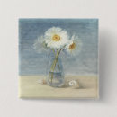 Recherche de marguerite carrés badges Blanc