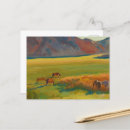 Recherche de troupeau de chevaux sauvages cartes postales Nature