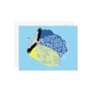 Recherche de oiseau libre cartes postales Bleu