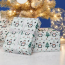 Recherche de pingouin de noël papier cadeau Motif