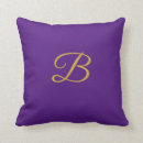 Recherche de or décoration coussins Violet