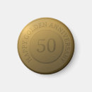 Recherche de 50 ans de mariage magnets Doré